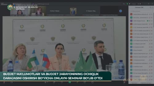 Online seminar held on enhancing the transparency of budget information and the budget process
